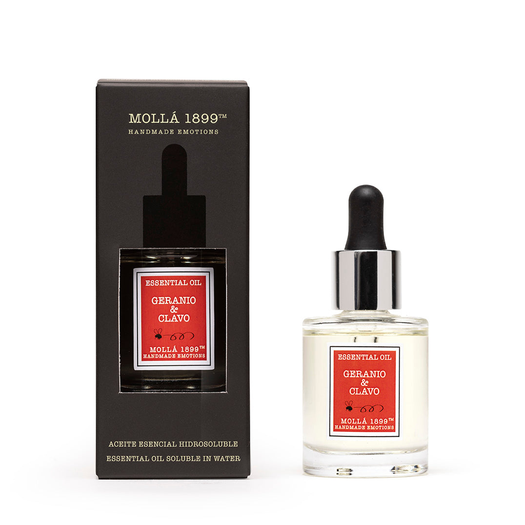 Cerería Mollá 1899 - Aceite Esencial hidrosoluble GERANIO & CLAVO 30 ml