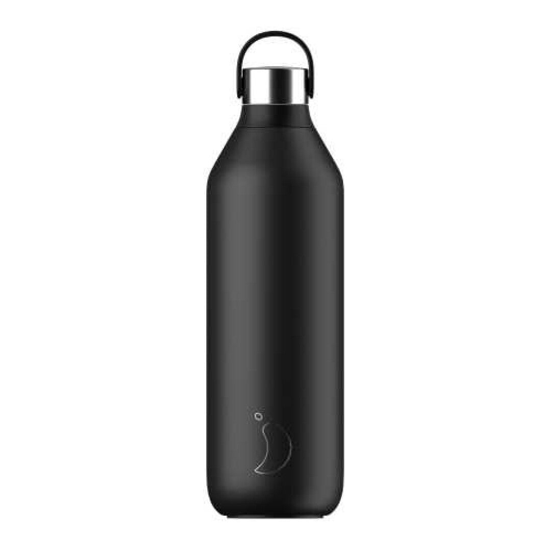 Botella Chilly´s Serie 2 NEGRA 1000 ml