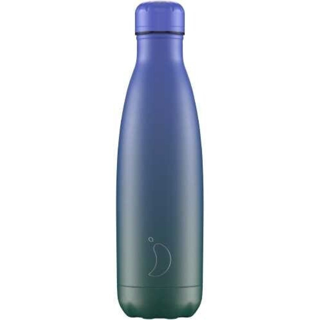 Botella Chilly´s GRADIENT AZUL-VERDE 500 ml
