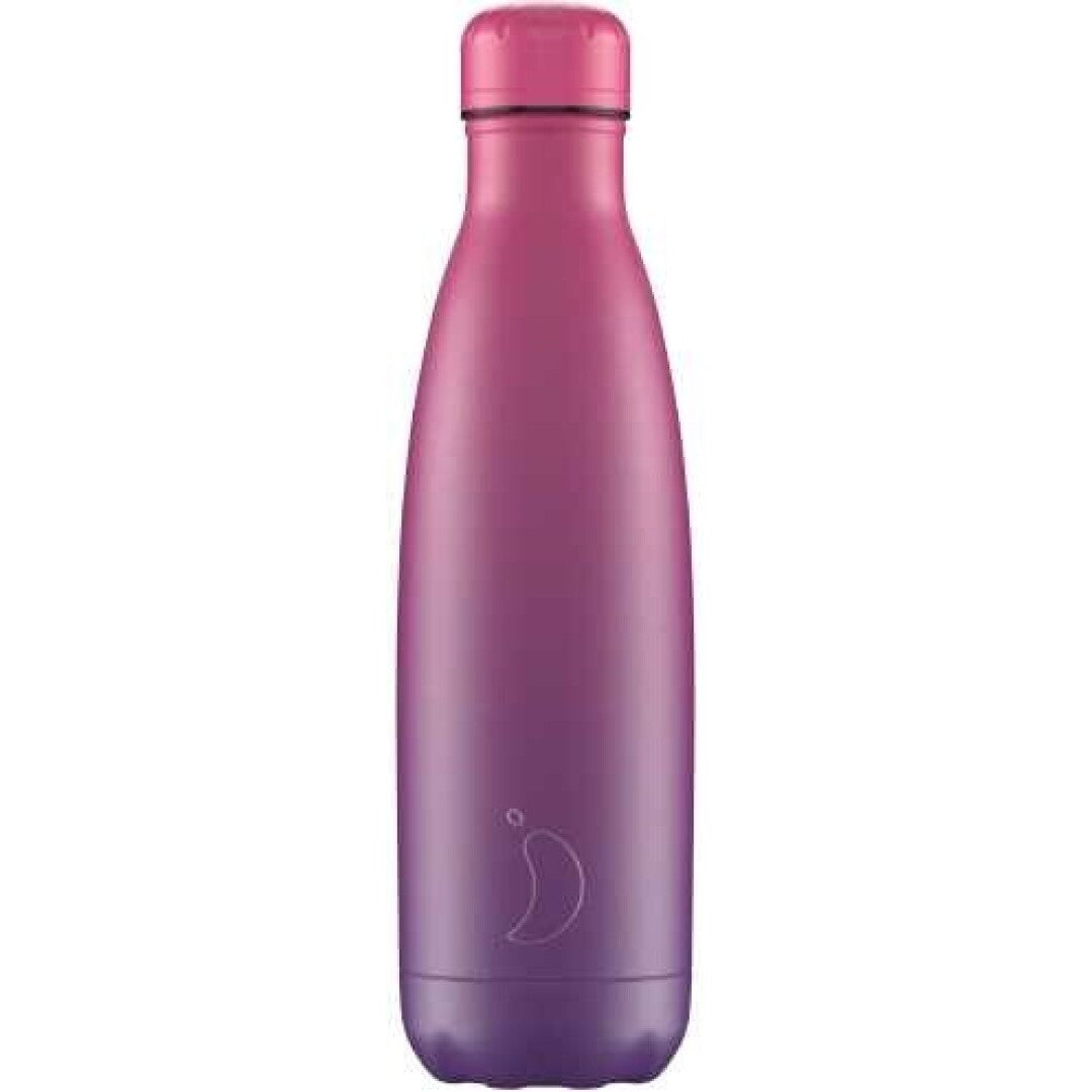 Botella Chilly´s GRADIENT PÚRPURA-FUCSIA 500 ml