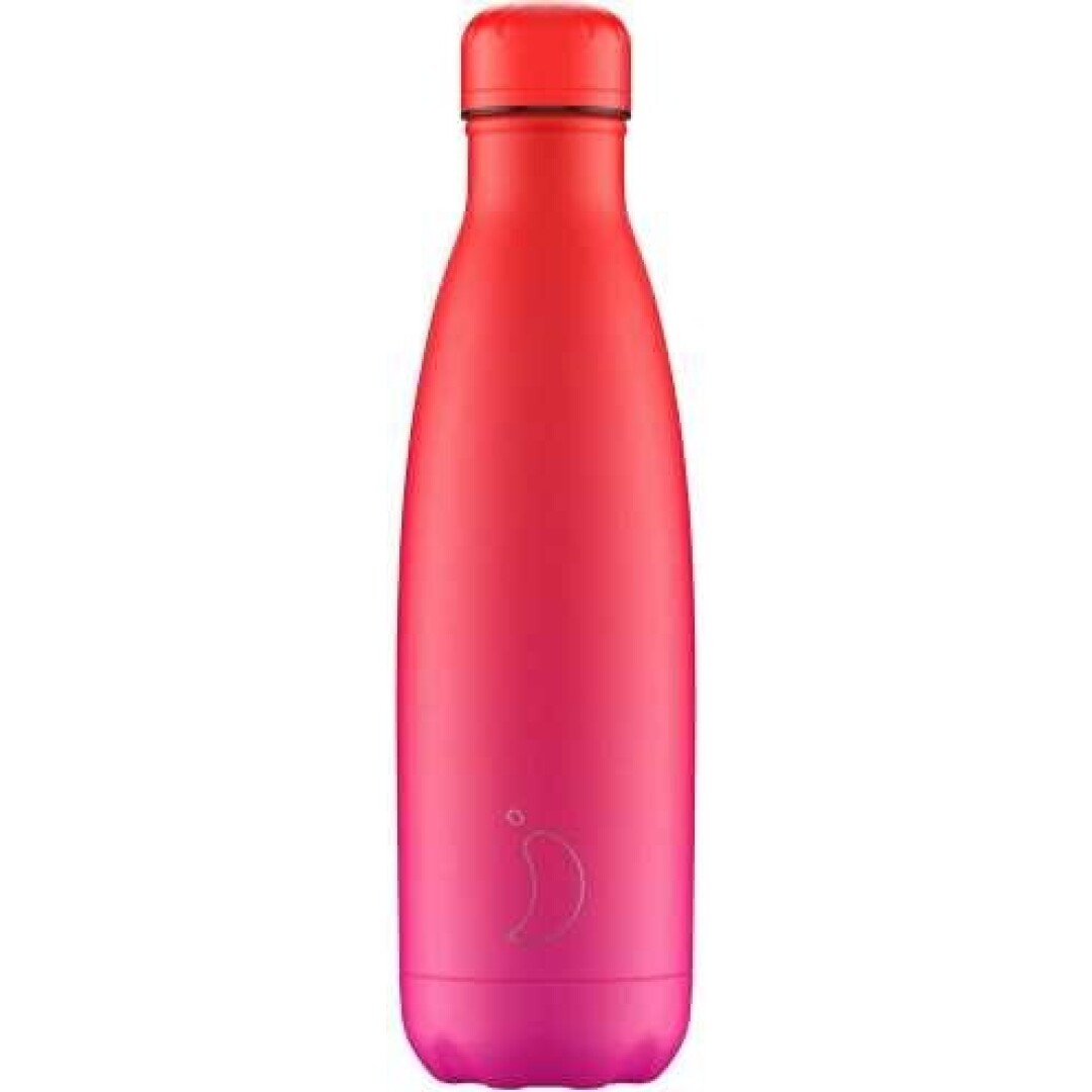 Botella Chilly´s GRADIENT ROSA NEON 500 ml