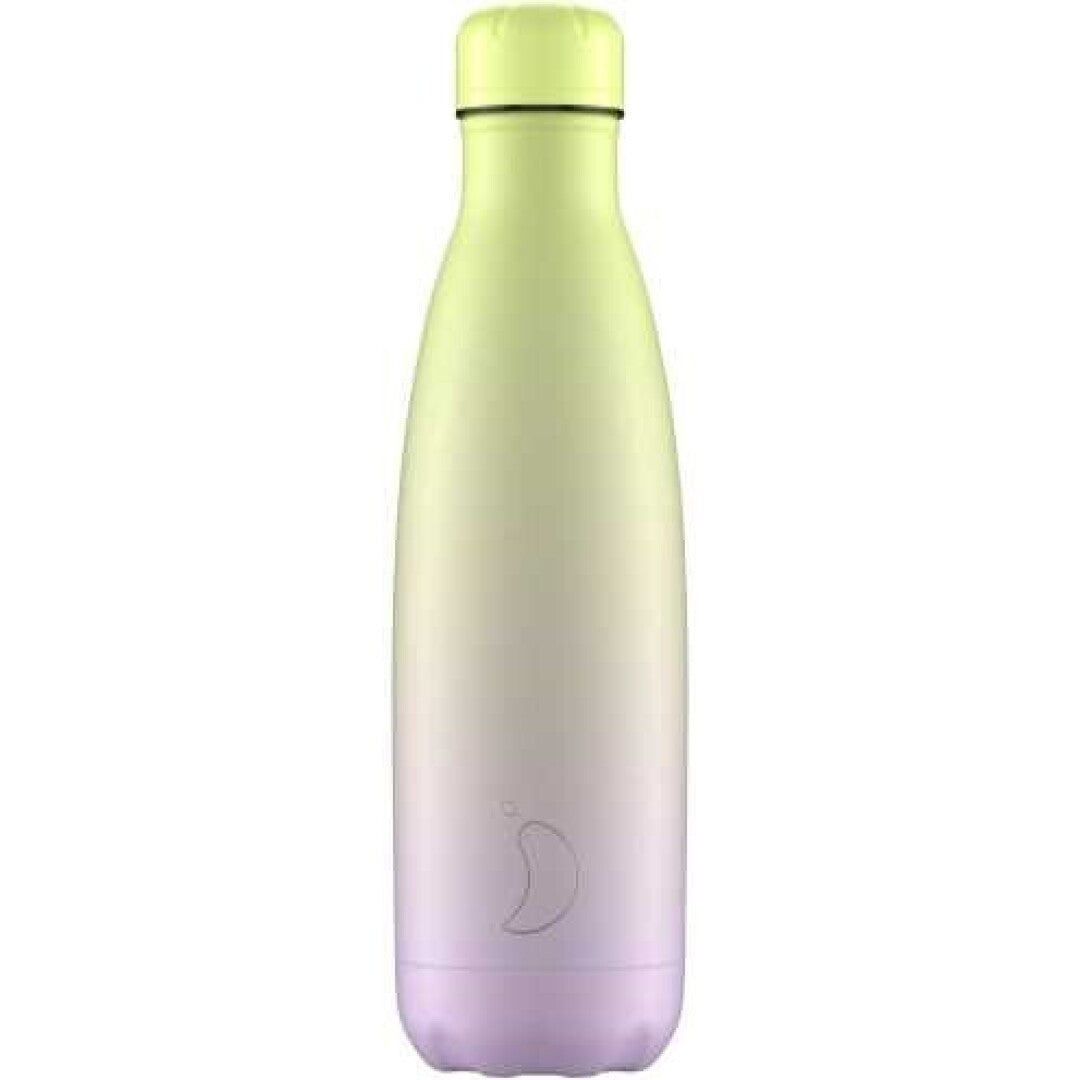 Botella Chilly´s GRADIENT LILA & LIMA 500 ml