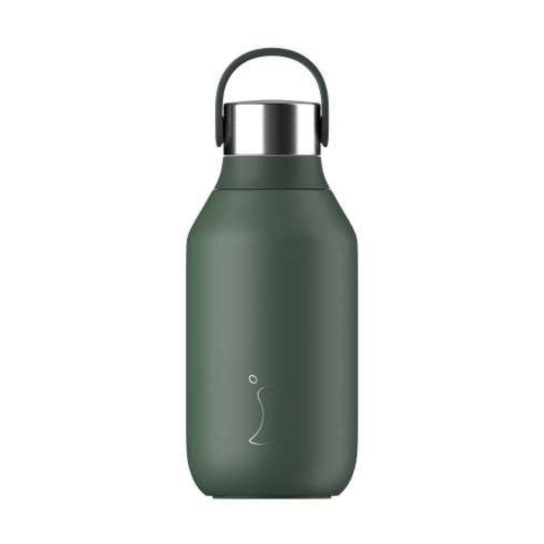 Botella Chilly´s Serie 2 VERDE PINO 350 ml