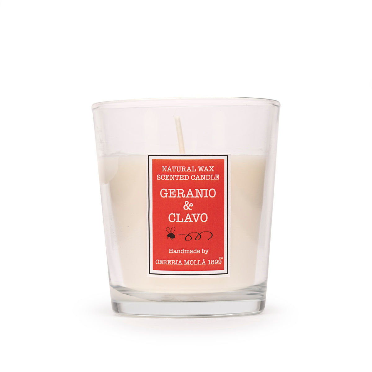 Vela en Vaso de Cristal Geranio & Clavo 180 g