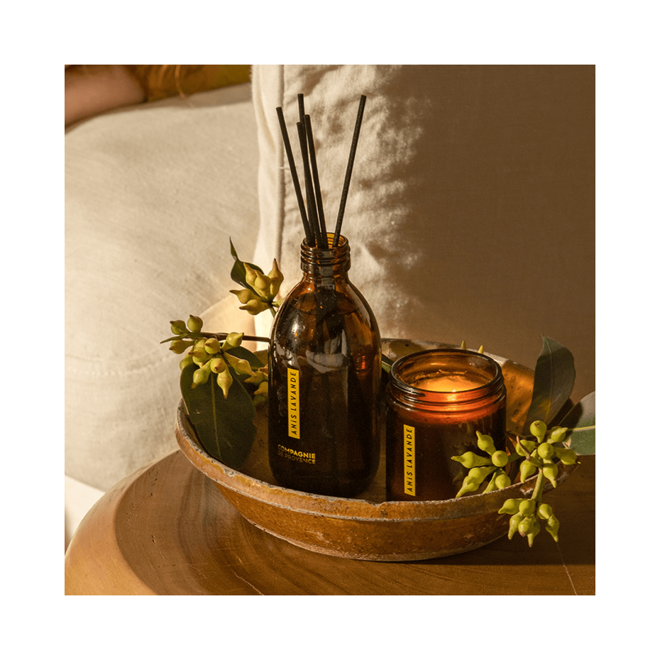 Compagnie de Provence - Mikado Difusor de Perfume Relajante Anís y Lavanda 220 ml