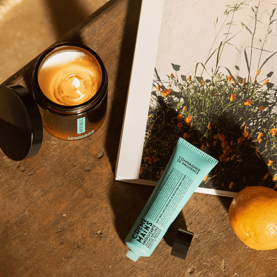 Compagnie de Provence - Vela Perfumada Estimulante Albahaca y Menta 150 gr