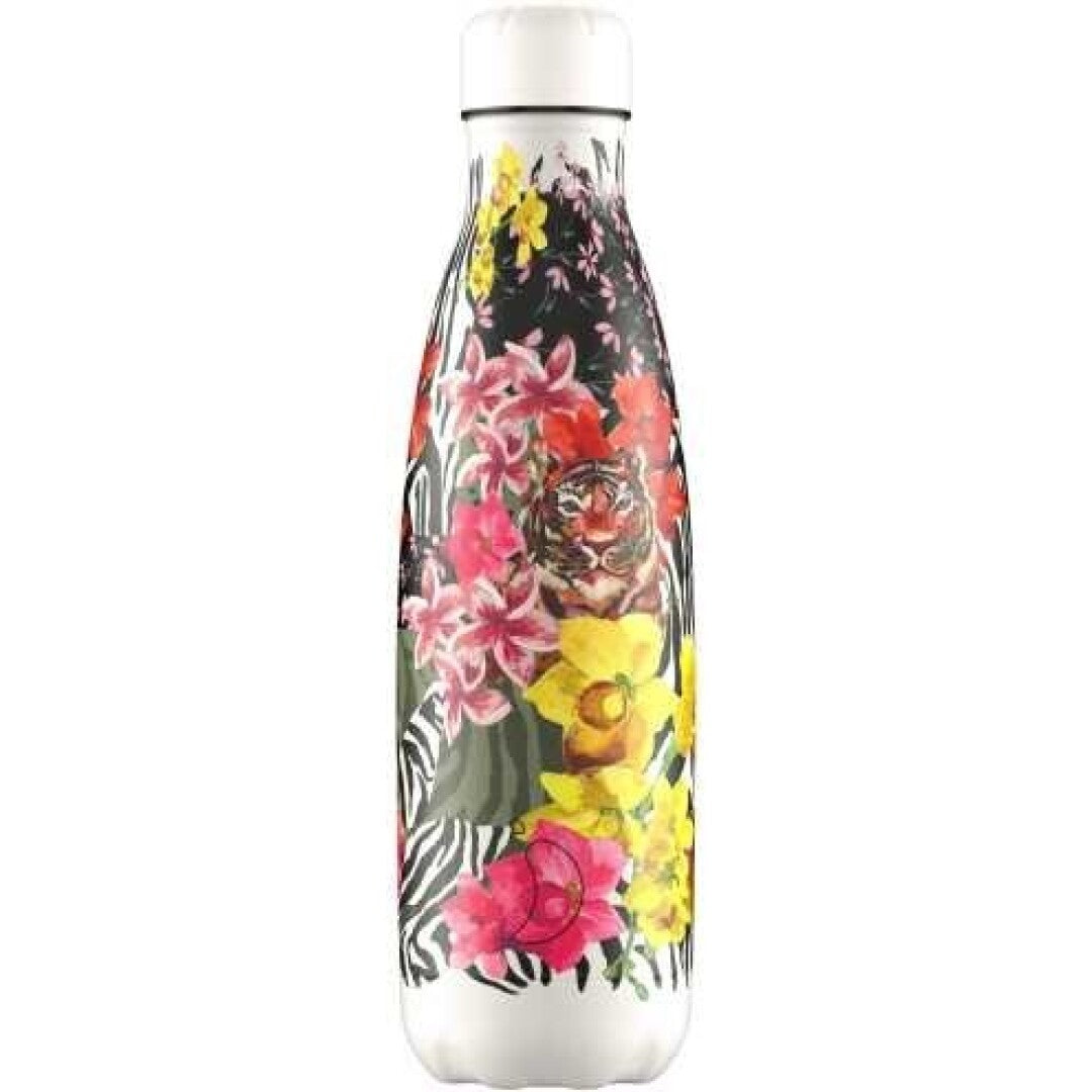 Botella Chilly´s TROPICAL HIBISCUS TIGERS 500 ml