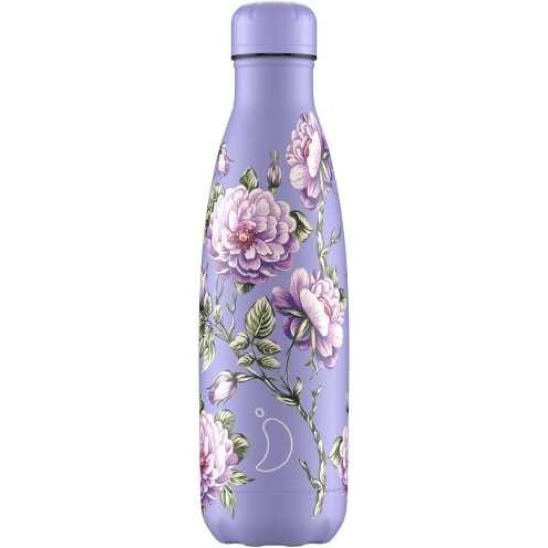 Botella Chilly´s FLORAL VIOLET ROSES 500 ml