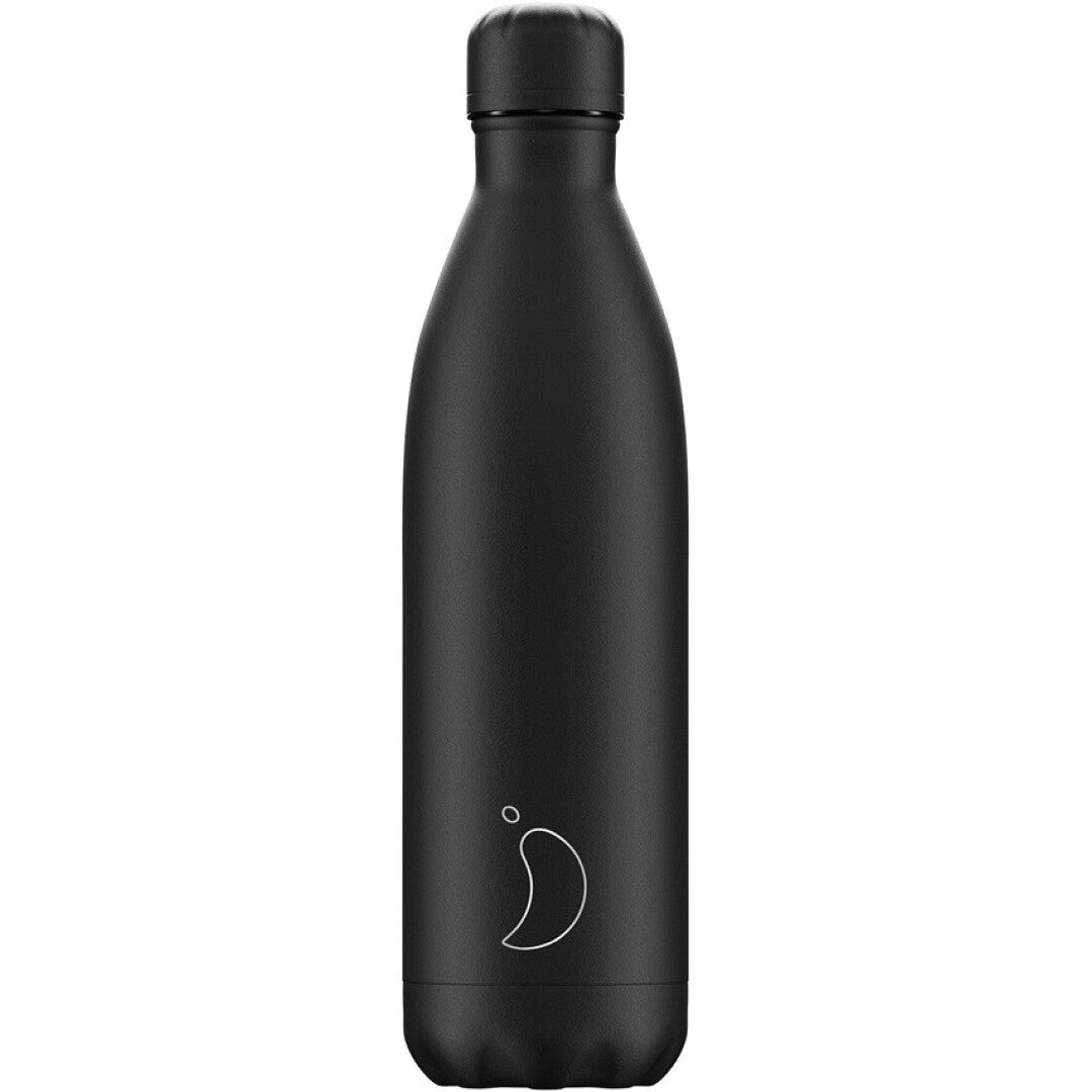 Botella Chilly´s MATE NEGRO TOTAL 750 ml