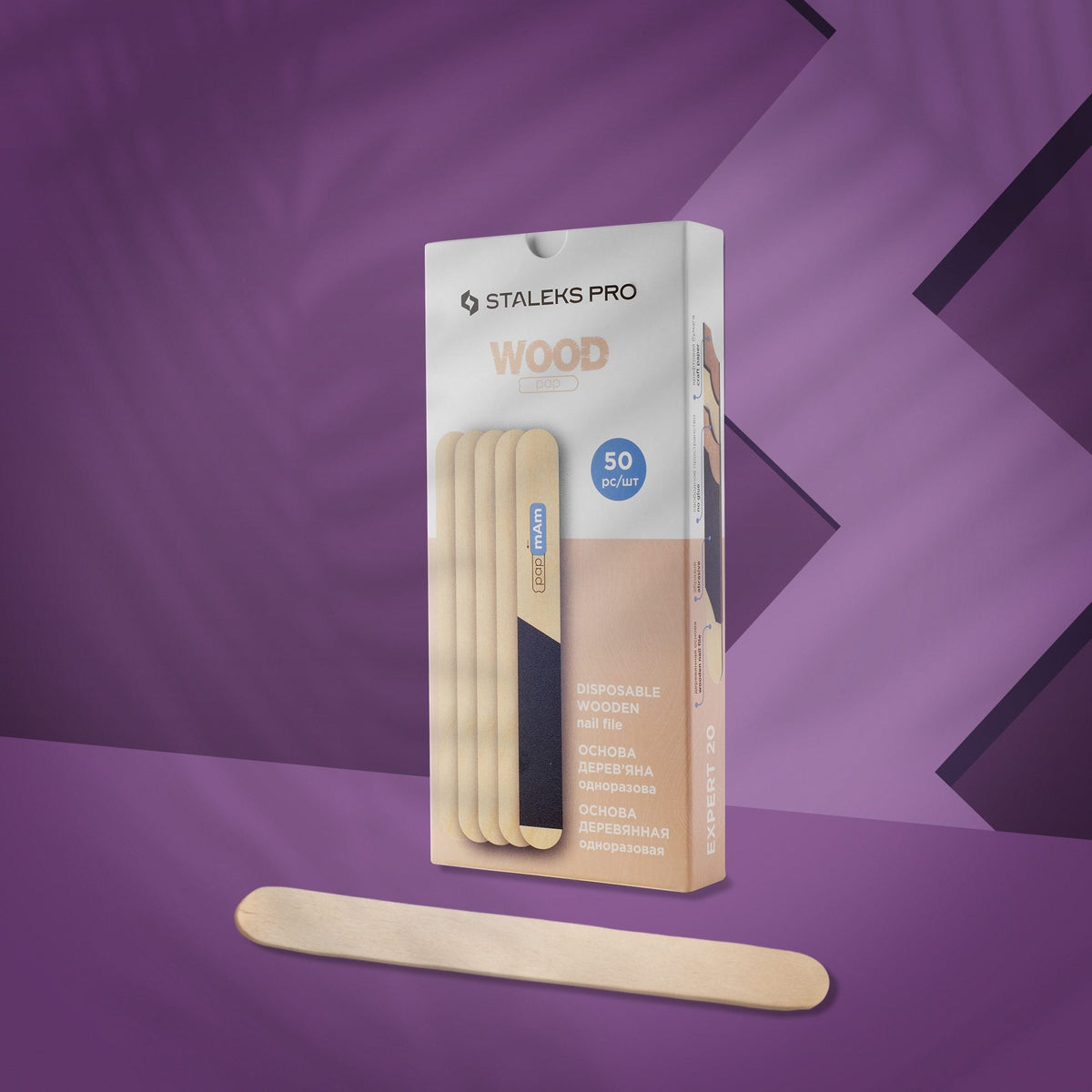 Staleks Pro Base de madera desechable Expert 20